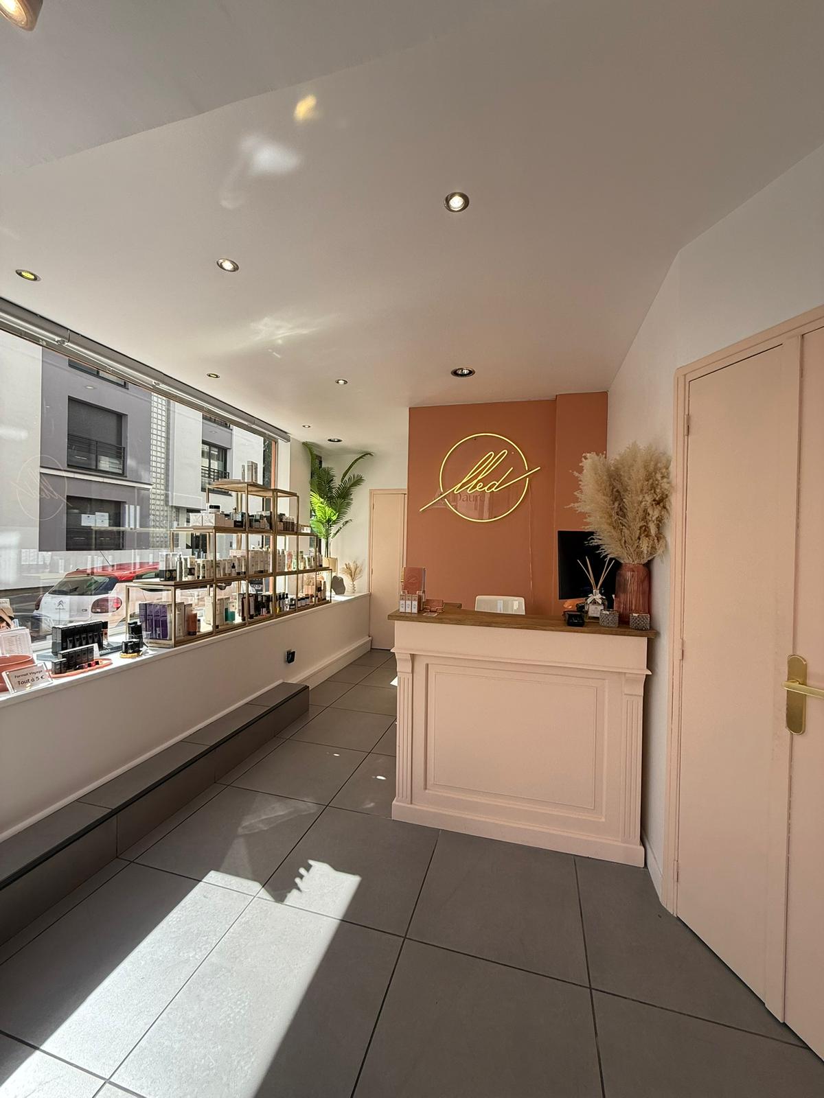 Accueil de l'institut La Beauté Dauré